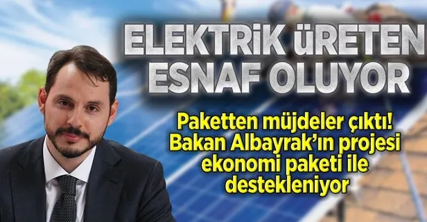 Elektrik üreten esnaf oluyor