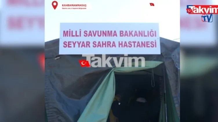 Takvim.com.tr deprem bölgesinde! Editörlerimiz Kahramanmaraş'ta TSK'nın kurduğu sahra hastanesini görüntüledi