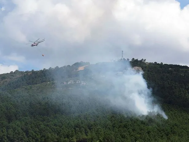 Son dakika: Aydos'ta orman yangını: Çok sayıda ekip sevk edildi-1