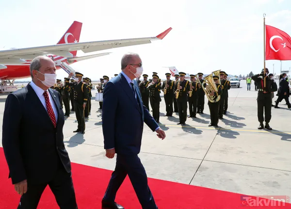 KKTC'de tarihi anlar! Başkan Recep Tayyip Erdoğan'a Oğuzhan Asiltürk ve Devlet Bahçeli de eşlik etti - 28