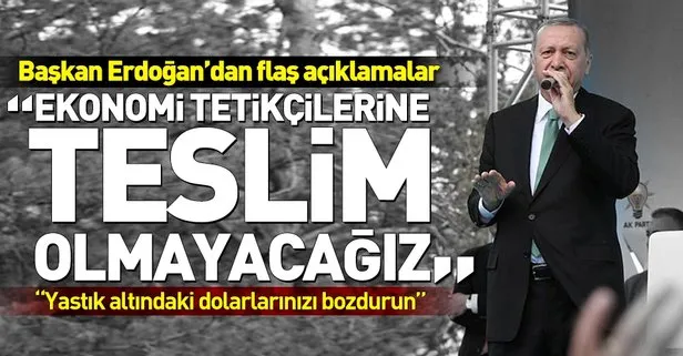 Başkan Erdoğan Bayburt'ta konuştu