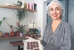 Kaya tuzundan çikolata üretti