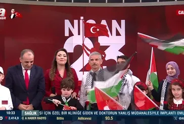 A Haber canlı yayınında 23 Nisan coşkusu!