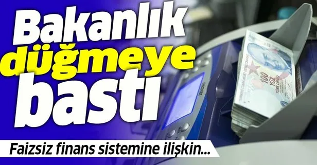 Bakanlık düğmeye bastı! Faizsiz fon geliyor