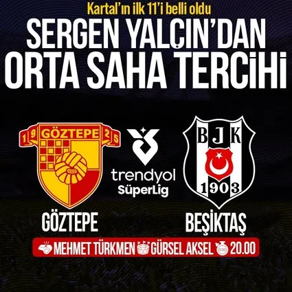 Beşiktaş'ın ilk 11'i belli oldu!