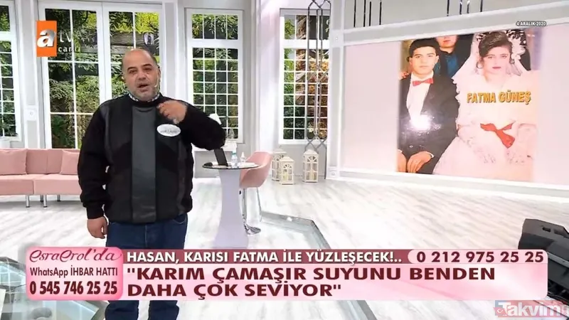 Geri döndüğüm sürece, çantaya bile gideceğim! Hasan Güneş, Esra Erol'un programında eşi için gözyaşı döktü