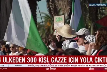 44 ülkeden 300 kişi Gazze için yola çıktı!