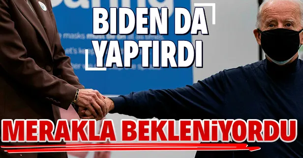 Dünya merakla bekliyordu! ABD'nin seçilmiş başkanı Joe Biden da koronavirüs aşısı oldu
