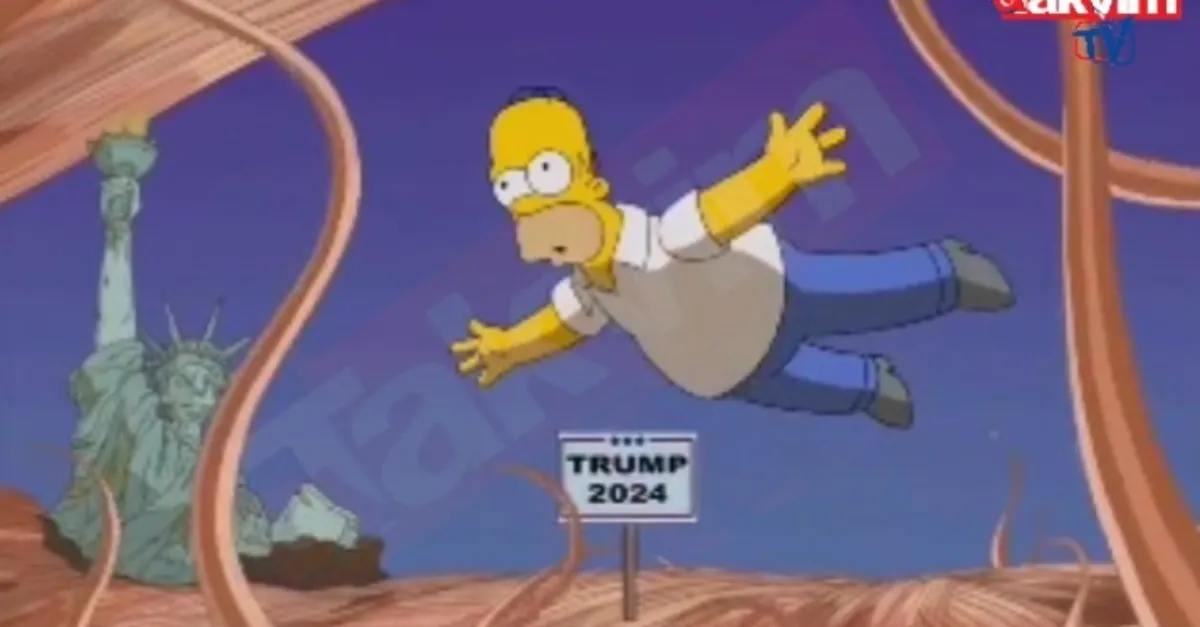 Simpsonlar yine bildi! Trump kehaneti