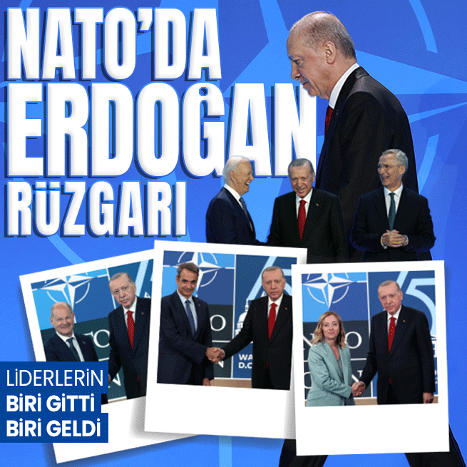 NATOda Erdoğan rüzgarı! Liderlerle peş peşe temaslar renkli kareler: Olaf Scholz, Miçotakis, Meloni...