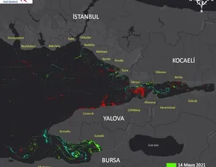 Marmara Denizi'ndeki müsilajın yoğunluk ve zamansal değişim haritaları çıkarıldı!