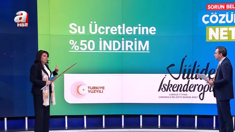 Çanakkale Belediye Başkan Adayı Jülide İskenderoğlu A Haber'de! Çanakkale için projeleri neler?