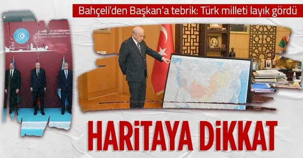 MHP Genel Başkanı Bahçeli’den Başkan Erdoğan’a ’Türk Dünyası Zirvesi’ tebriği!