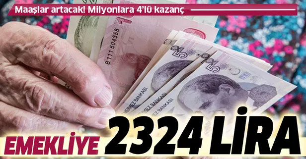 Emekliye 2324 lira | 2020 SSK SGK ve Bağ-Kur güncel emekli maaşı ne kadar olacak?