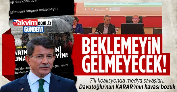7'li koalisyondaki liste krizinde medya savaşları: "Baharın gelmesini beklemeyin"