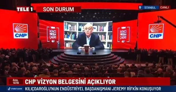 CHP'li Kemal Kılıçdaroğlu'nun sömürge bekçisi Jeremy Rifkin açıklama yaparken Selvi Kılıçdaroğlu uyumayı tercih etti! - Takvim