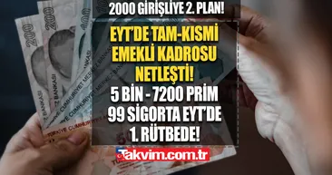5 bin-7 bin 200 prim + 99 ö.sigortalılar EYTde 1. rütbeye alındı! EYTde TAM-KISMİ emekli kadrosu netleşti!