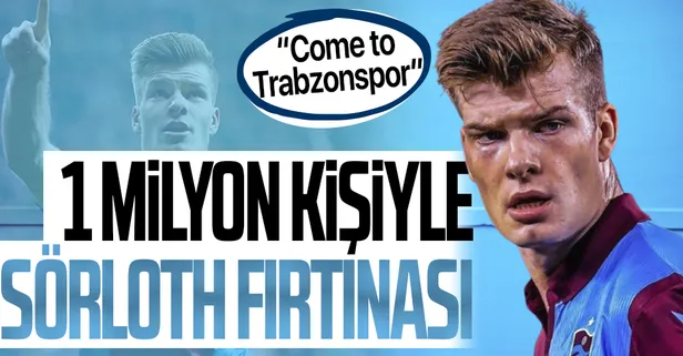 Trabzonspor'un eski yıldızı Alexander Sörloth paylaştı taraftar Instagramı ayağa kaldırdı: Tam 1 milyon kişi...