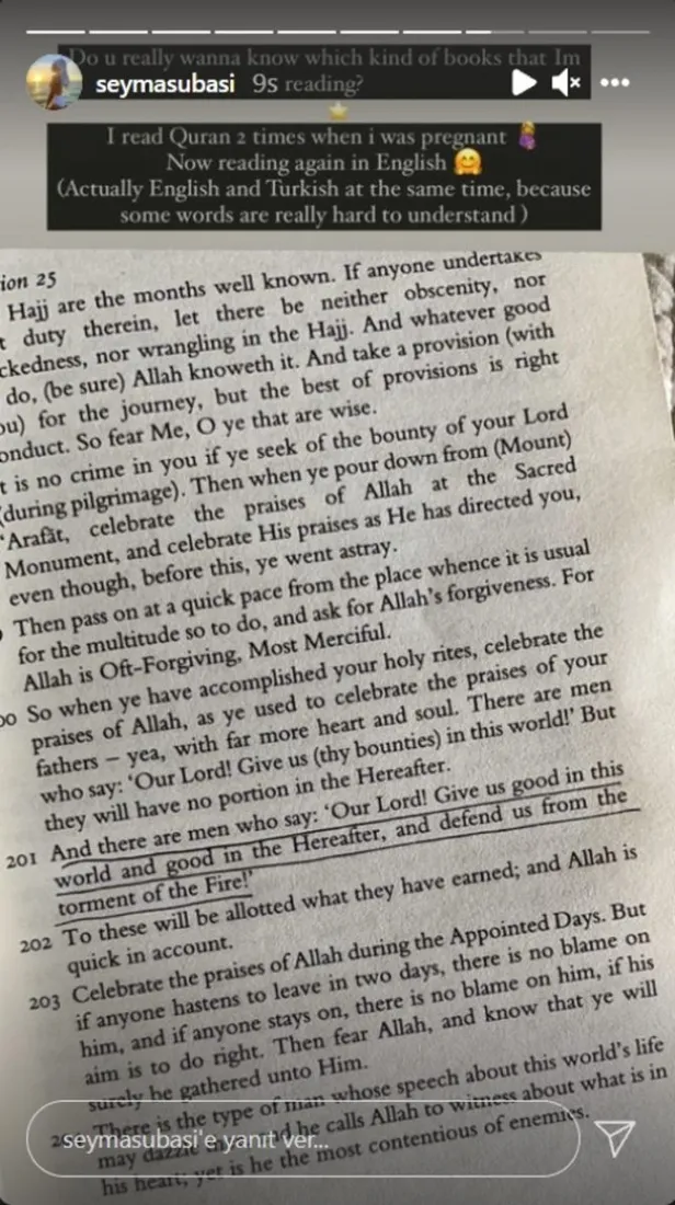 Öpüşürken sansürsüz paylaşan Şeyma Subaşı sonra tesettüre girip Kur'an-ı Kerim okumaya başladı! 'Allah akıl fikir versin'-8