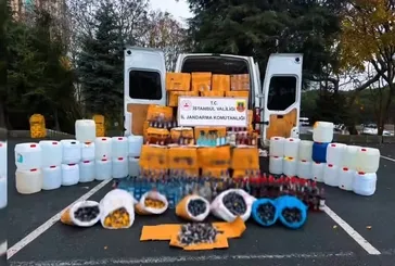 Sahte ve kaçak alkol operasyonu!