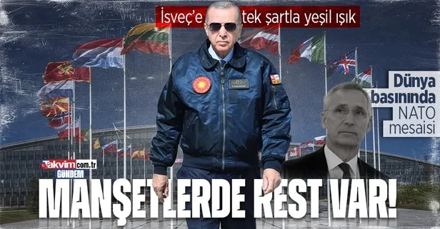 Başkan Recep Tayyip Erdoğan’ın İsveç resti dünya basınında! Yeşil ışık için PKK şartı