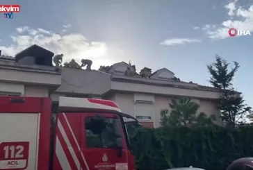 Maltepe’de çatı katında yangın paniği