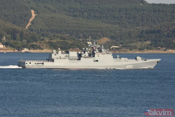 Rus savaş gemisi Admiral Essen Çanakkale Boğazı'ndan geçti - 3