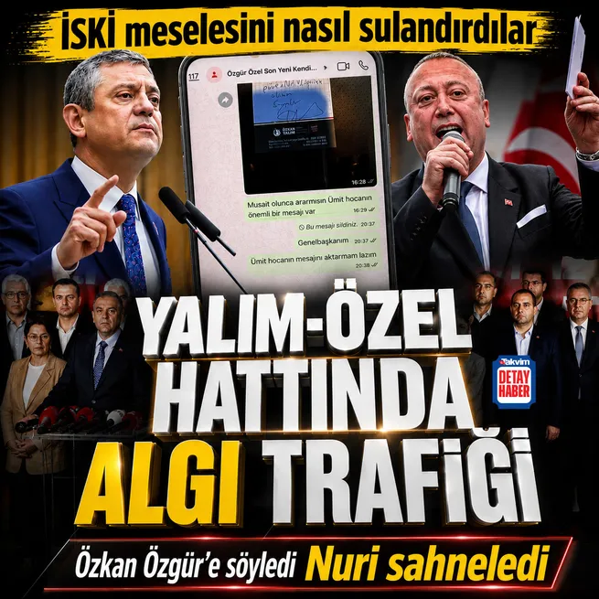 Özgür Özel-Özkan Yalım hattında algı trafiği! İSKİ mesajları ortaya çıktı