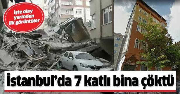 Son dakika: İstanbul Bahçelievler’de 7 katlı bina çöktü! Valilikten açıklama geldi