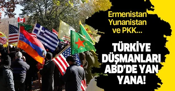 Türkiye düşmanları Ermenistan, Yunanistan ve PKK ABD’de yan yana