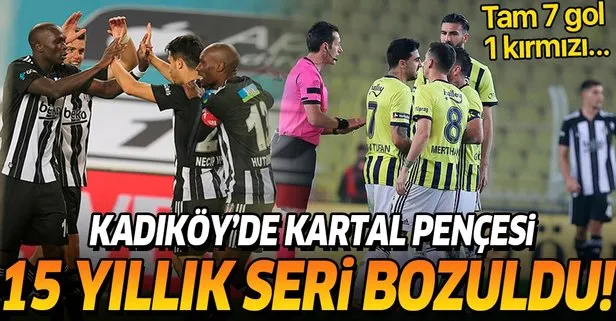 15 yıllık seri bozuldu! Kadıköy’deki dev derbide kazanan Beşiktaş MS: Fenerbahçe 3 - 4 Beşiktaş