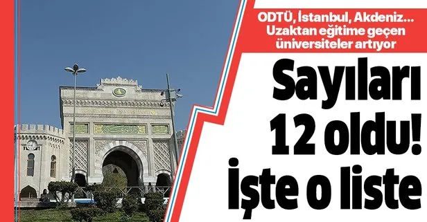 Uzaktan Egitim Karari Alan Universite Sayisi Artiyor Hangi Universiteler Uzaktan Egitim Verecek Takvim