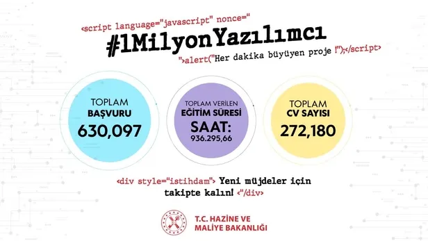 Hazine ve Maliye Bakanı Berat Albayrak'tan 1 milyon yazılımcı projesiyle ilgili açıklama: 17 Temmuz'daki sürprizlerimiz için takipte kalın-1
