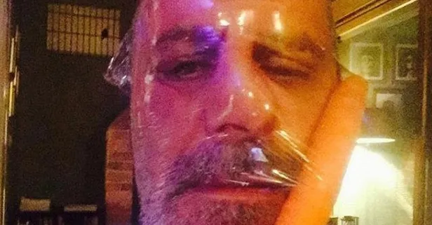 Ozan Güven'den gülümseten paylaşım! Yanağına havuç koyup yüzünü streç filmle kapladı