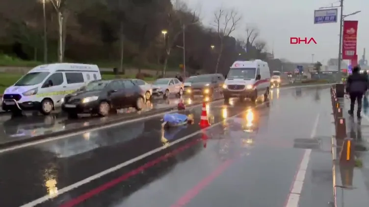 Üsküdar'da İETT otobüsüne çarpan motosikletli hayatını kaybetti