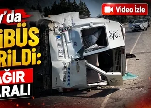 Hatay’da minibüs devrildi: 1’i ağır 5 yaralı