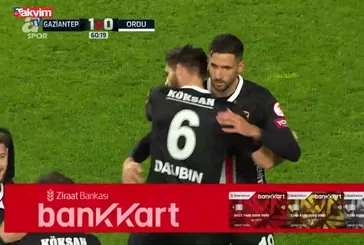 GOL: Gaziantep 1-0 Orduspor