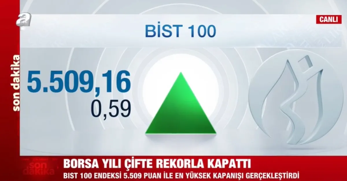 Borsa yılı çifte rekor ile kapattı!