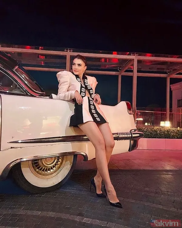 Burcu Özberk çift taraflı açtı gözler şaşı kaldı! Hem göğüs hem bacak dekoltesi sonrası İlhan Şen bakacağı yeri şaşırdı - 8