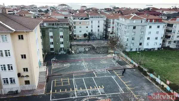İstanbul'da faciadan dönüldü! Avcılar Denizköşkler İlkokulu'nun bahçe duvarı çöktü - 13