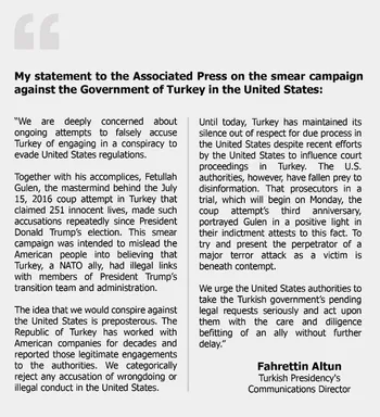 Son dakika haberi: Cumhurbaşkanlığı İletişim Başkanı Altun'dan ABD'deki karalama kampanyasına sert tepki-1