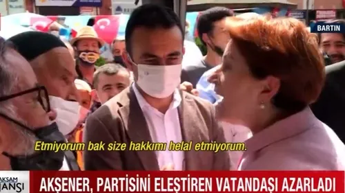 Meral Akşener, Bartın’da vatandaşı azarladı