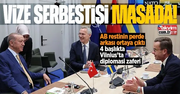 4 başlıkta diplomasi zaferi! Başkan Erdoğan’ın AB restinin perde arkası ortaya çıktı: Vize serbestisi masada!