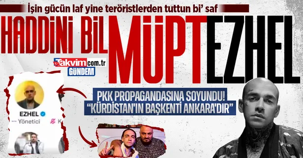 Uyuşturucu müptelası Rapçi Ezhel'den PKK propagandası: Kürdistan'ın başkenti Ankara'dır
