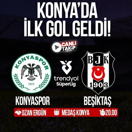 Konyaspor - Beşiktaş | CANLI