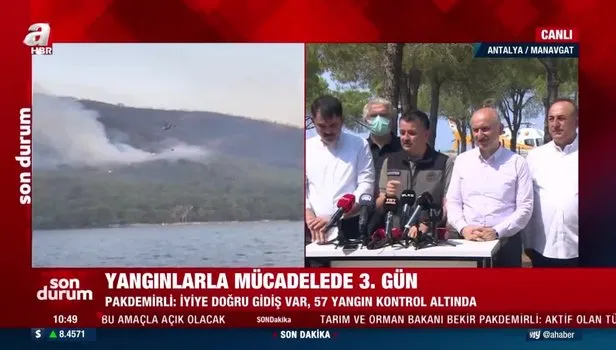 Yangın söndürme uçağı eleştirilerine Bakan Pakdemirli cevap verdi: Ne uçurduğunuz değil ne kadar su bıraktığınız önemli