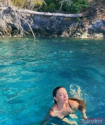 Burcu Özberk yeşil leopar bikinisiyle paylaştı ortalık alev aldı! Burcu Özberk’in bu kareleri olay...