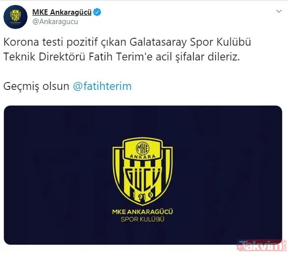 Corona virüse yakalanan Fatih Terim'e destek mesajları: Nefesim daralıyor - 17