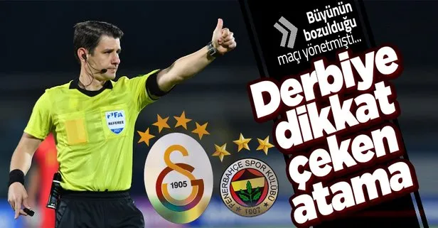 Galatasaray - Fenerbahçe maçının hakemi belli oldu
