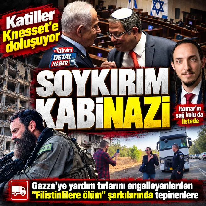 İsrail Meclisi Knessette yeni dönem! Ben-Gvirin sağ kolu da listede! Katliam çağrılarından Nazi hayranlarına...
